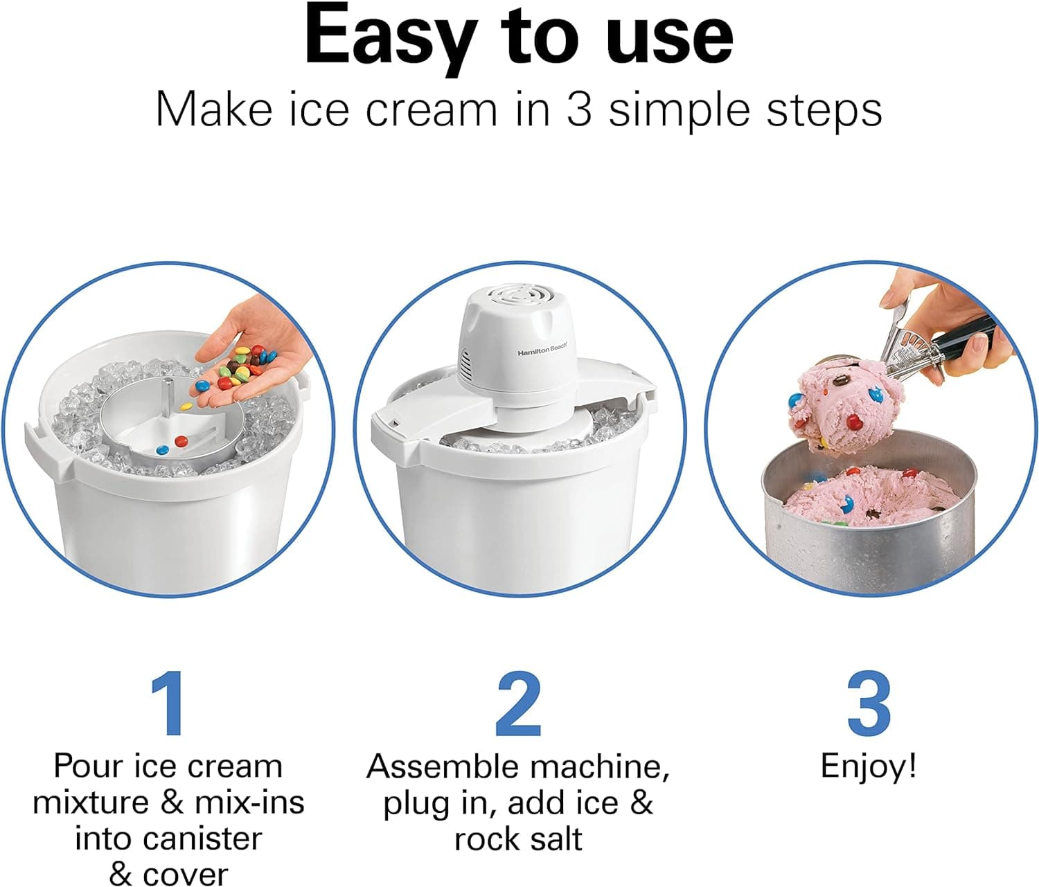 Hamilton Beach 68330N 4-Quart Automatic Ice Cream Maker thumbnail 4