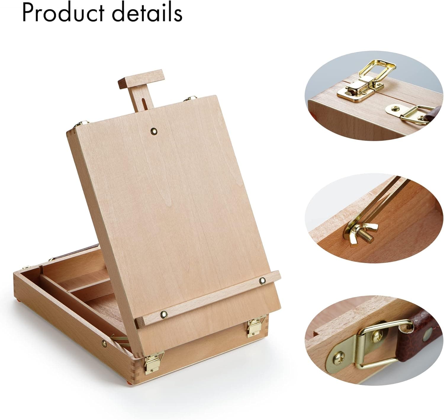 ARTIFY Adjustable Beechwood Tabletop Painting Easel Box thumbnail 3