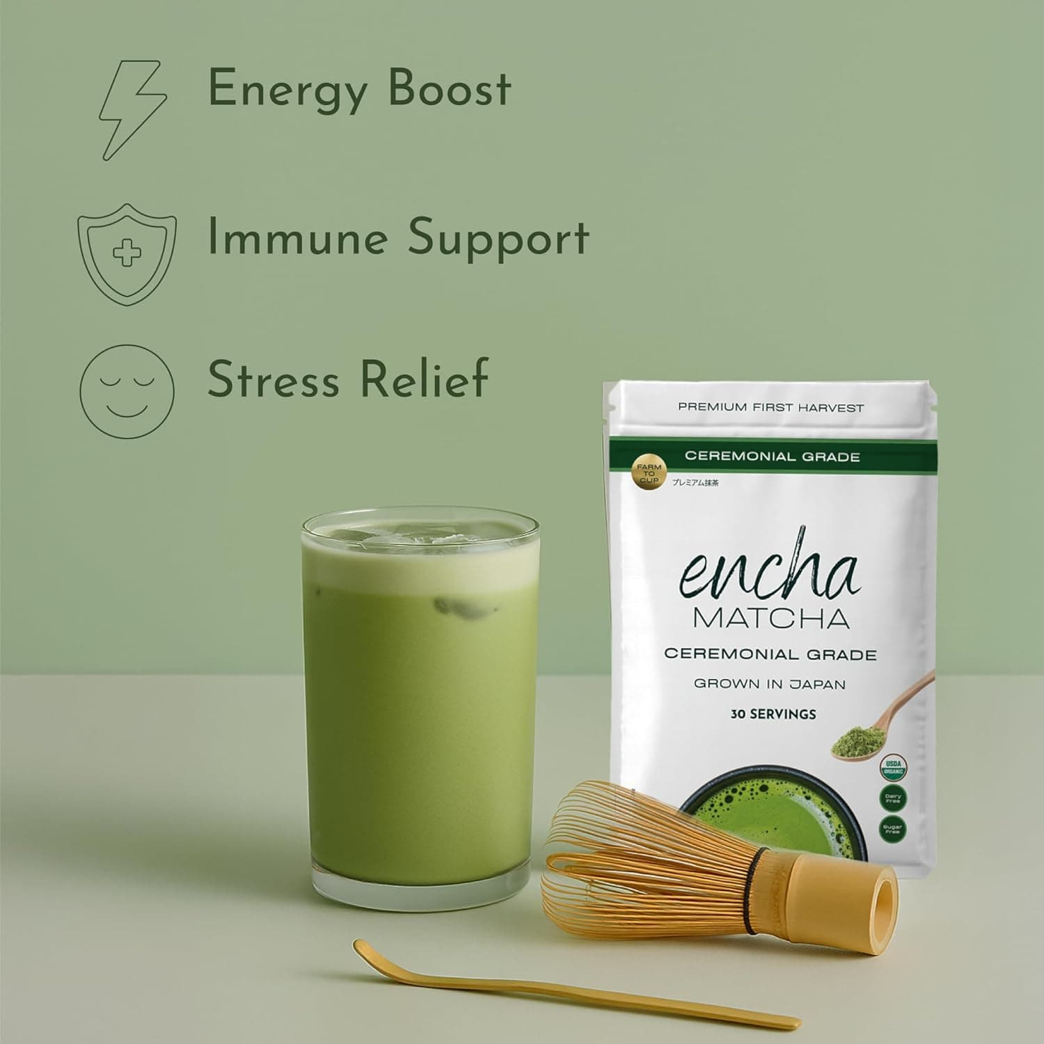 Encha Ceremonial Grade Matcha Powder thumbnail 3