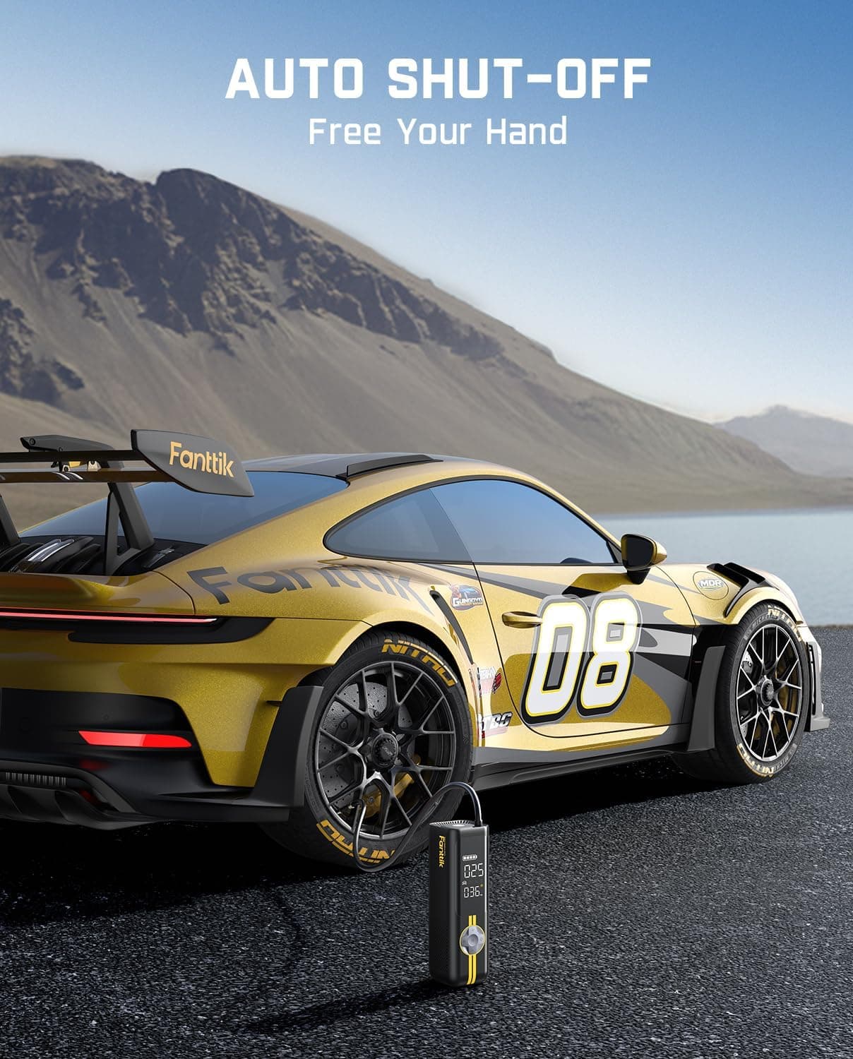 Fanttik X8 APEX Portable Tire Inflator thumbnail 5