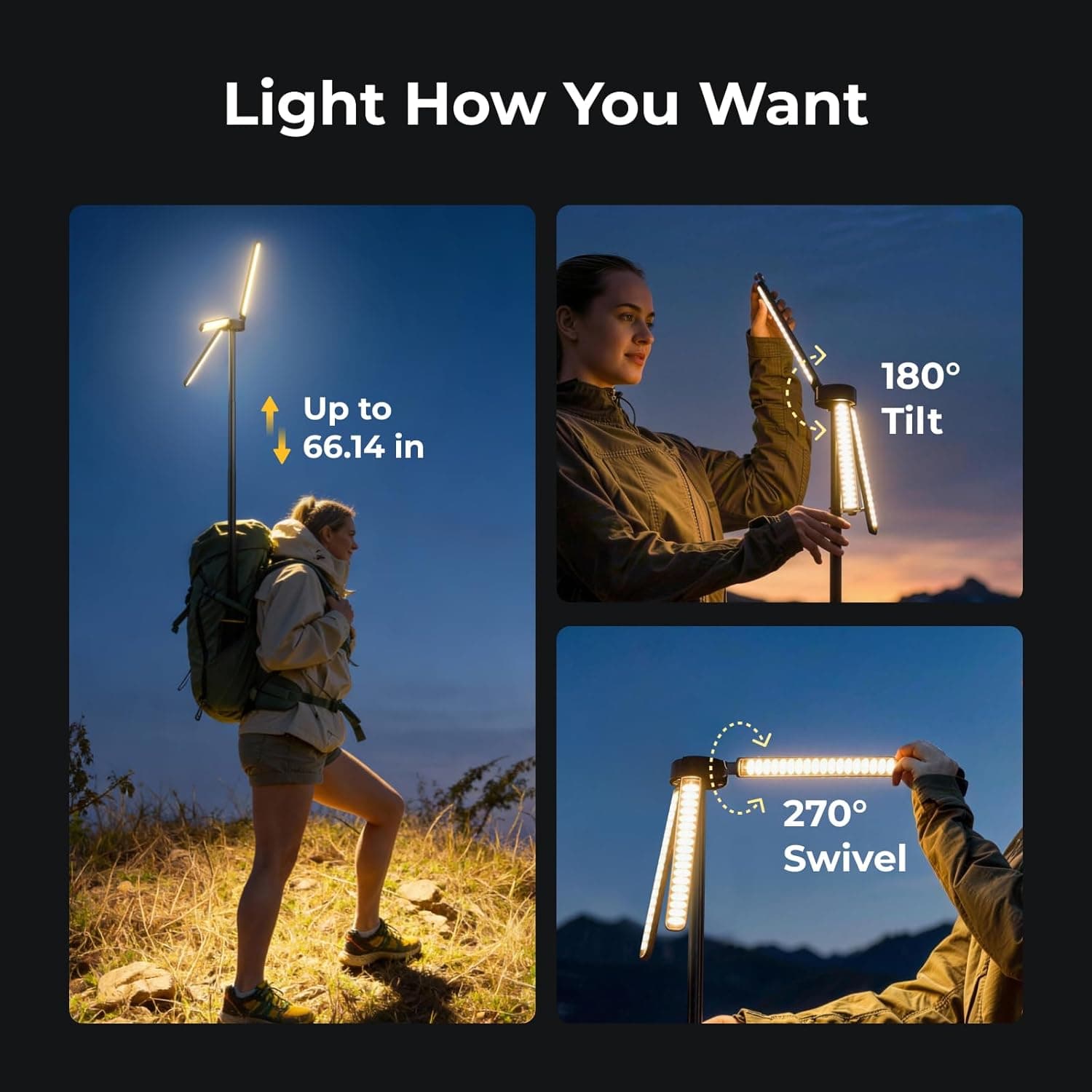 BougeRV T1 Telescopic Camping Lantern thumbnail 5