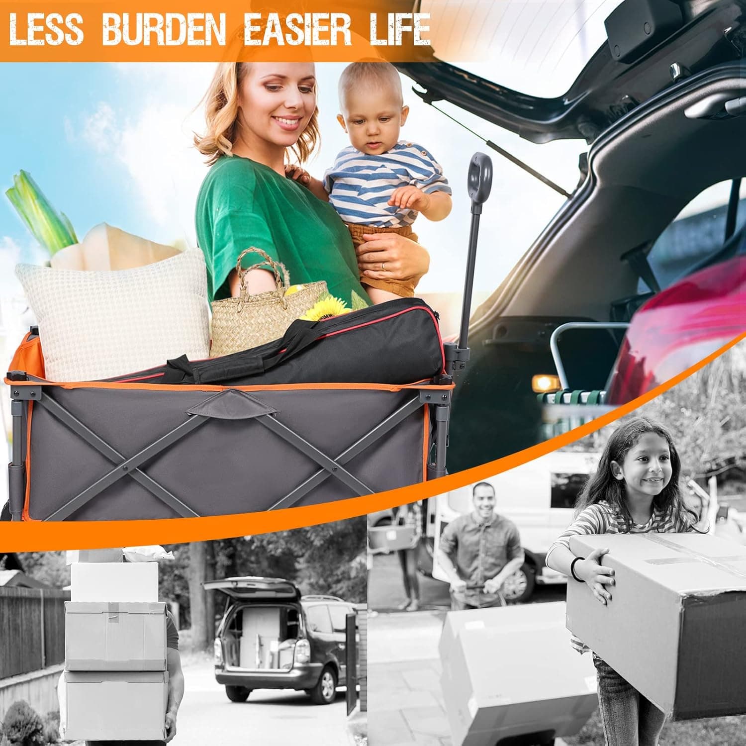 PORTAL Collapsible Folding Beach Wagon Cart thumbnail 5