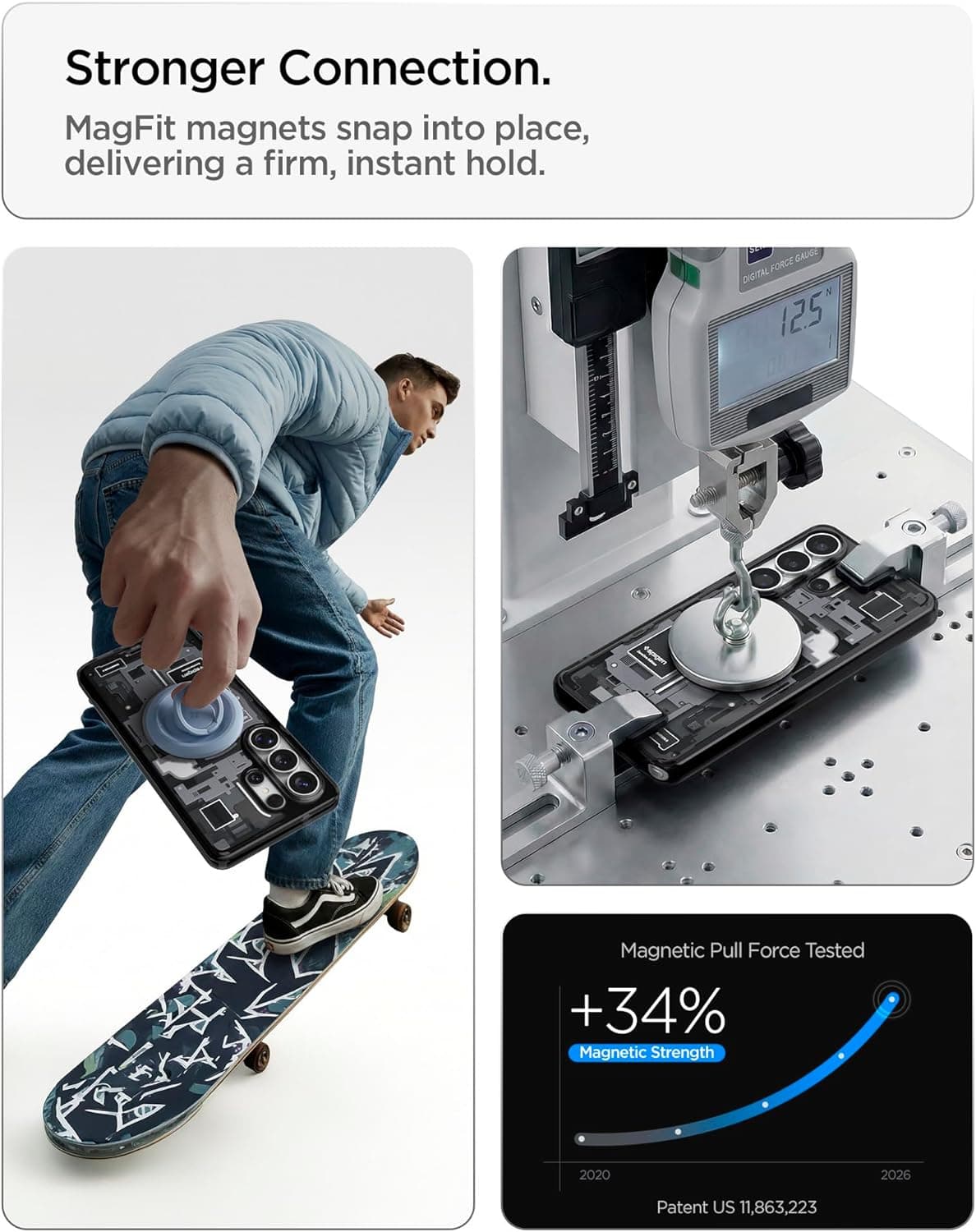 Spigen Ultra Hybrid MagFit Clear Case for Galaxy S26 Ultra thumbnail 5