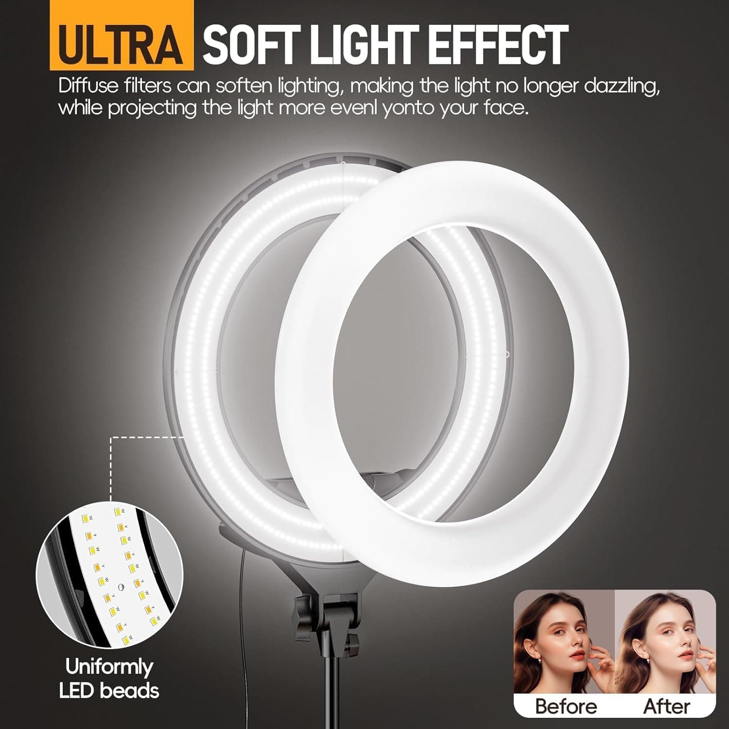 EMART 18-Inch LED Ring Light Kit thumbnail 4