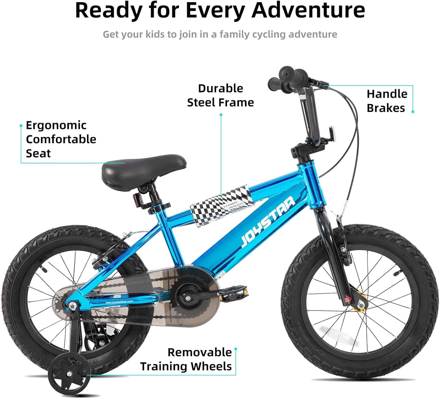 JOYSTAR Pluto Kids Bike 16-Inch with Training Wheels thumbnail 2