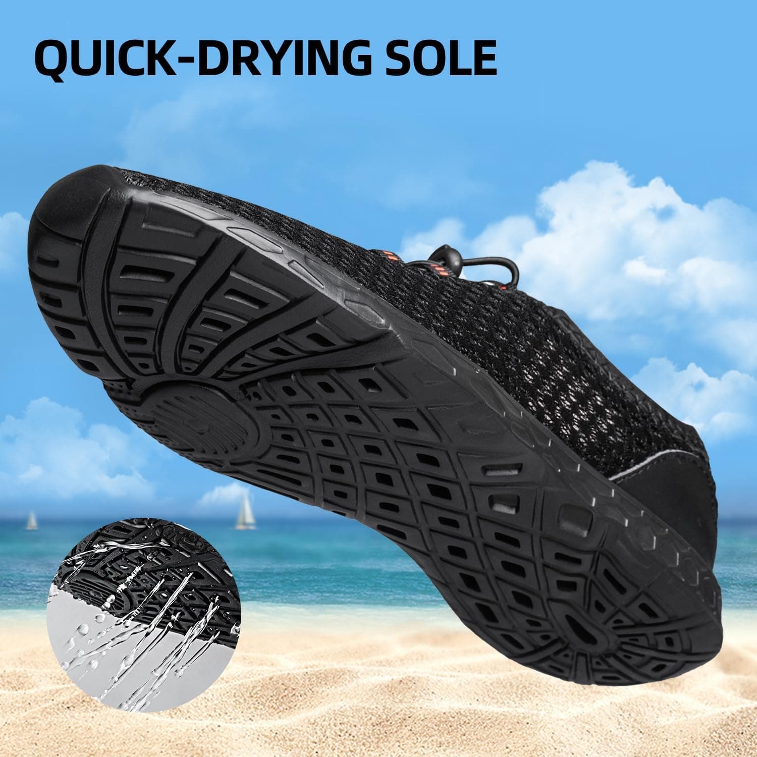 DOUSSPRT Men's Water Shoes Quick Drying Sports Aqua thumbnail 4