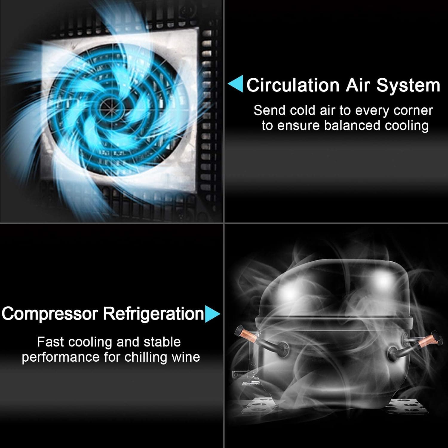 ROVSUN 18-Bottle Freestanding Compressor Wine Cooler thumbnail 5