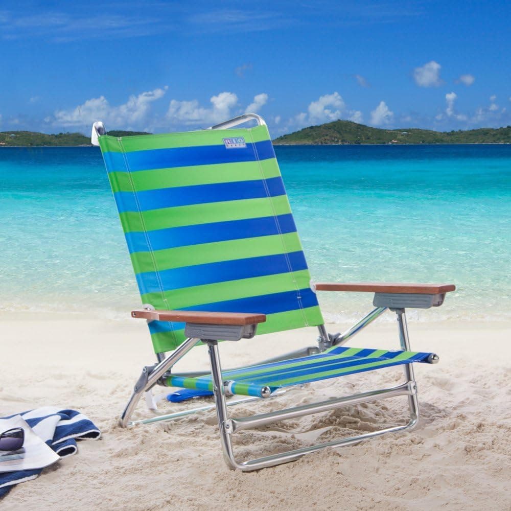 Rio Beach Classic 5-Position Lay Flat Beach Chair - image 1