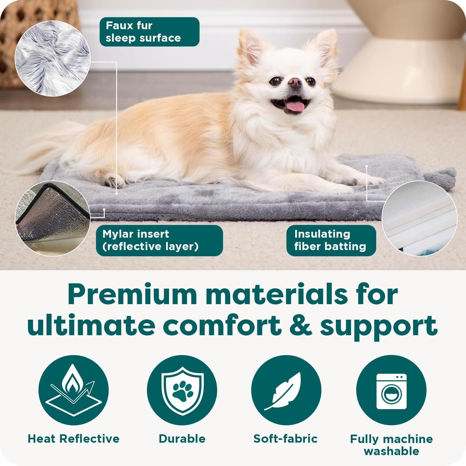 FurHaven ThermaNAP Self-Warming Cat Bed Mat thumbnail 5