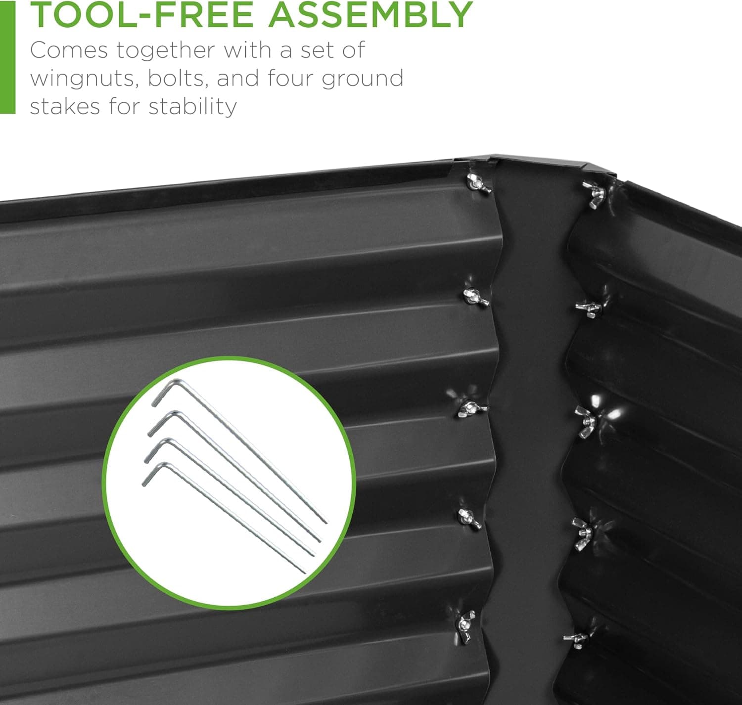 Best Choice Products 8x4x2ft Outdoor Metal Raised Garden Bed thumbnail 5