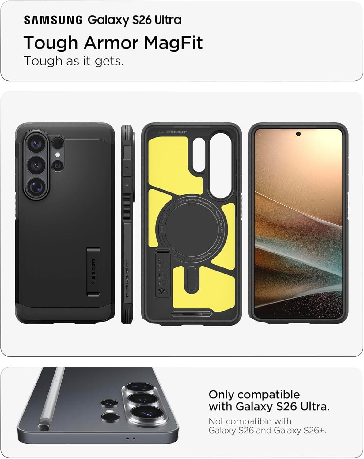 Spigen Tough Armor MagFit Case for Galaxy S26 Ultra thumbnail 2