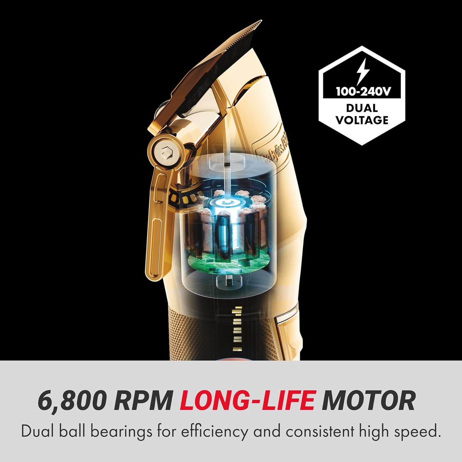 BaBylissPRO GOLDFX+ All-Metal Lithium Clipper thumbnail 5