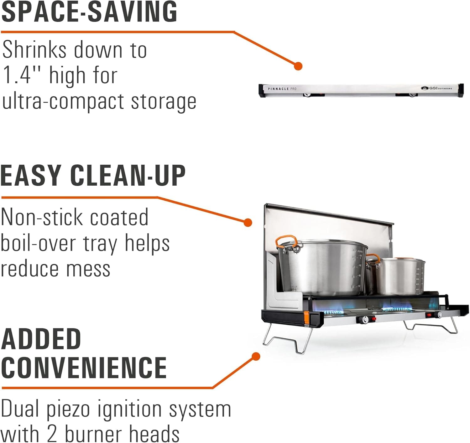 GSI Outdoors Pinnacle Pro 2-Burner Stove thumbnail 4