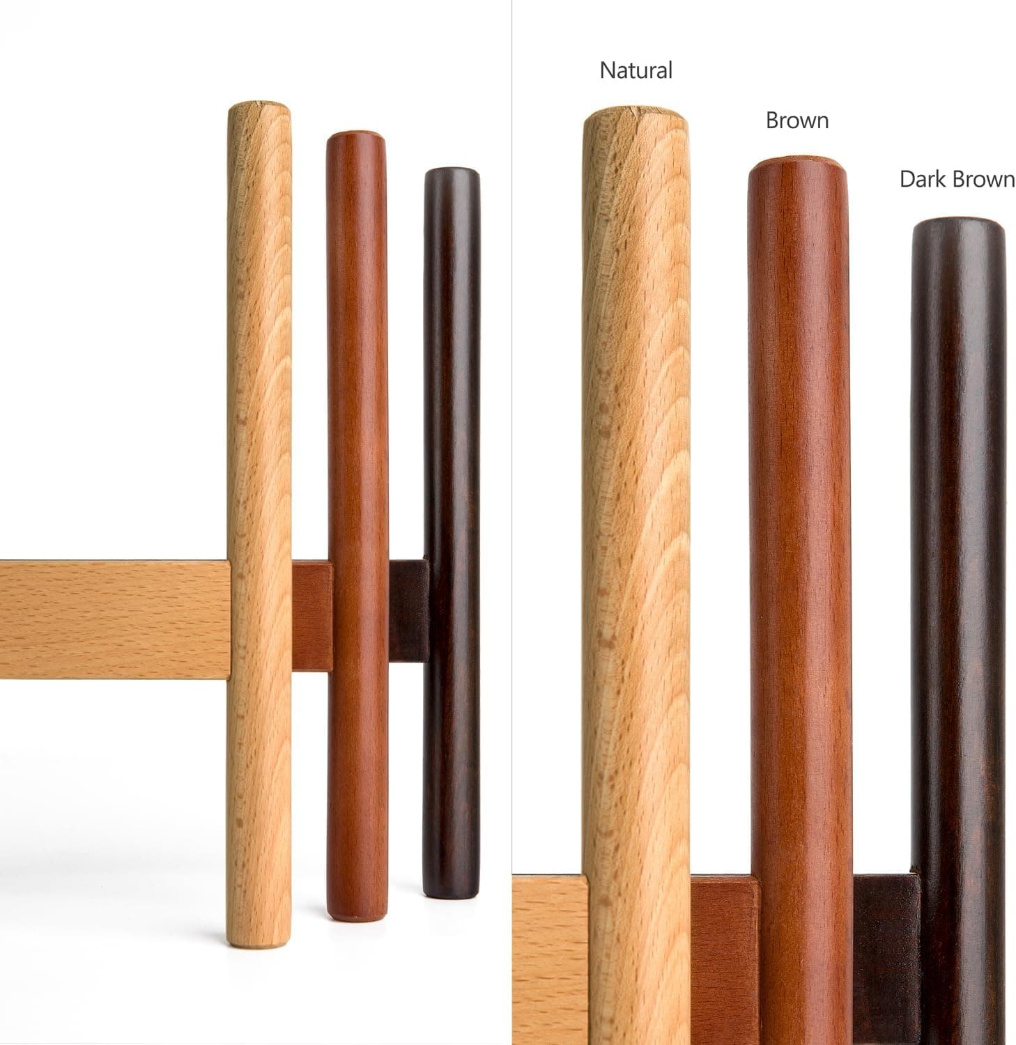 Mkono Mid Century Wood Plant Stand — Single Pot Holder, Up to 10 Inch thumbnail 4