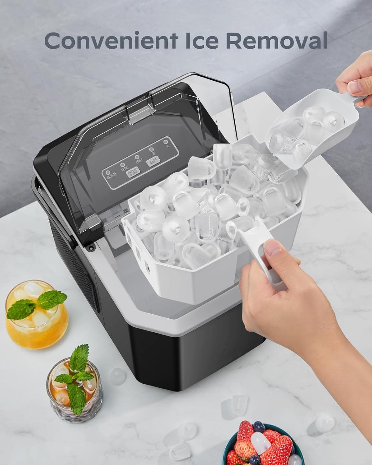 Silonn Countertop Ice Maker SLIM21 thumbnail 3