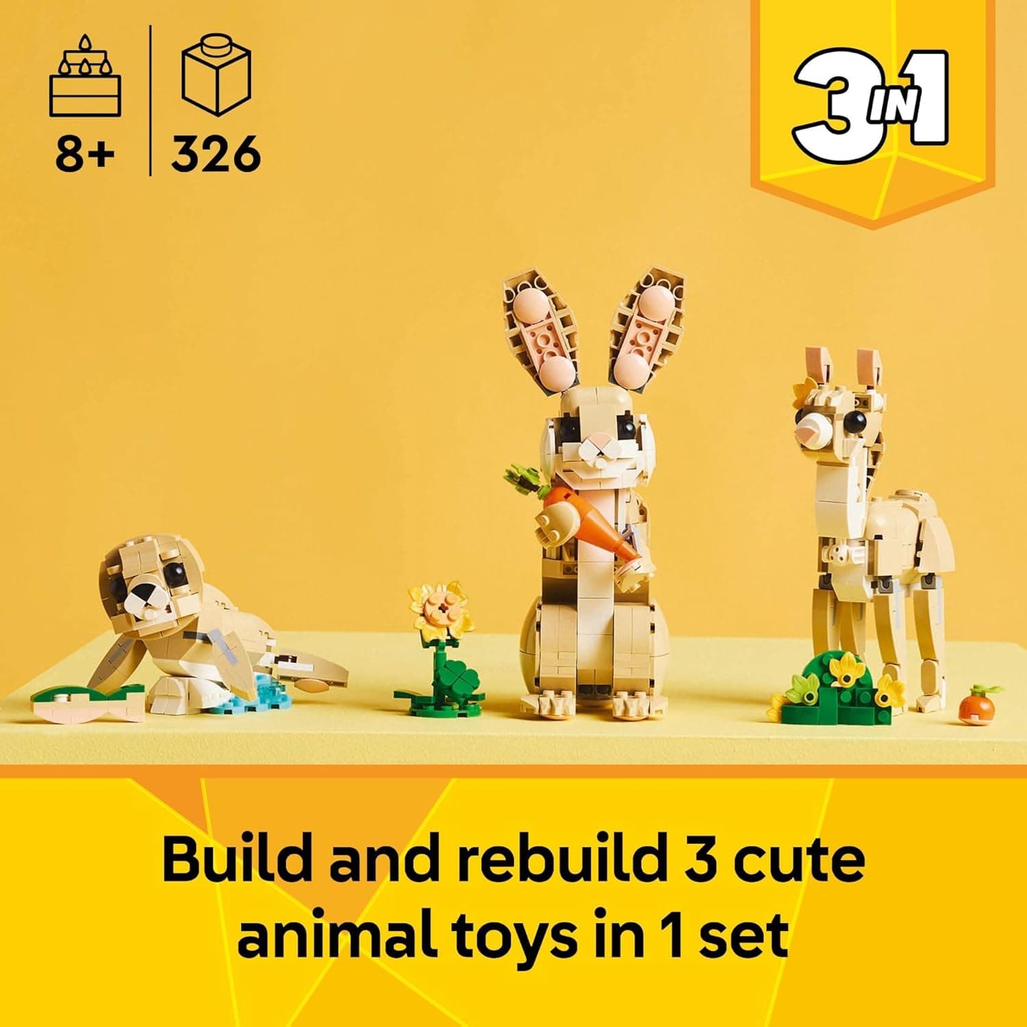 LEGO Creator 3-in-1 Cute Bunny Toy (31162) thumbnail 2