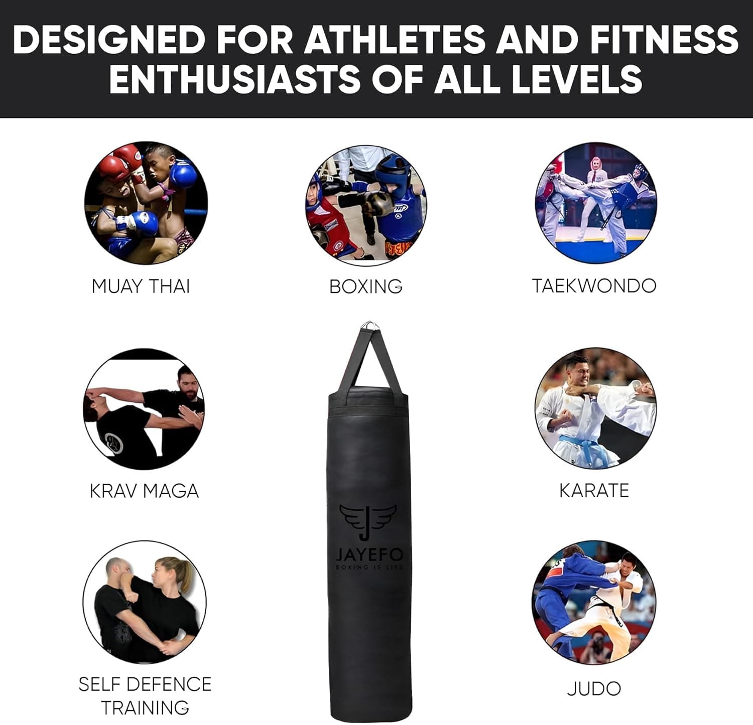 Jayefo Sports 4FT Punching Bag thumbnail 5