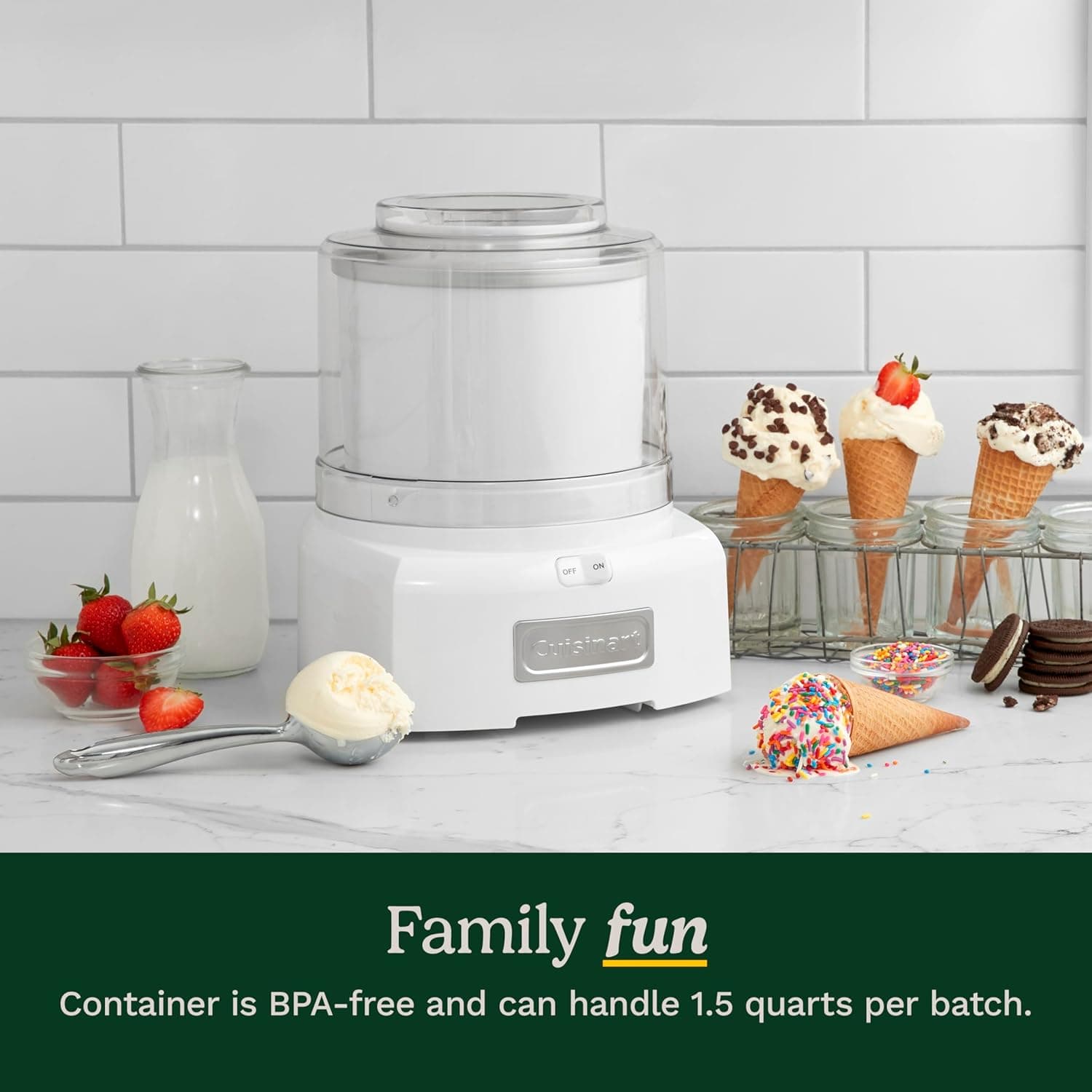 Cuisinart ICE-21P1 1.5-Quart Frozen Yogurt, Ice Cream & Sorbet Maker thumbnail 5