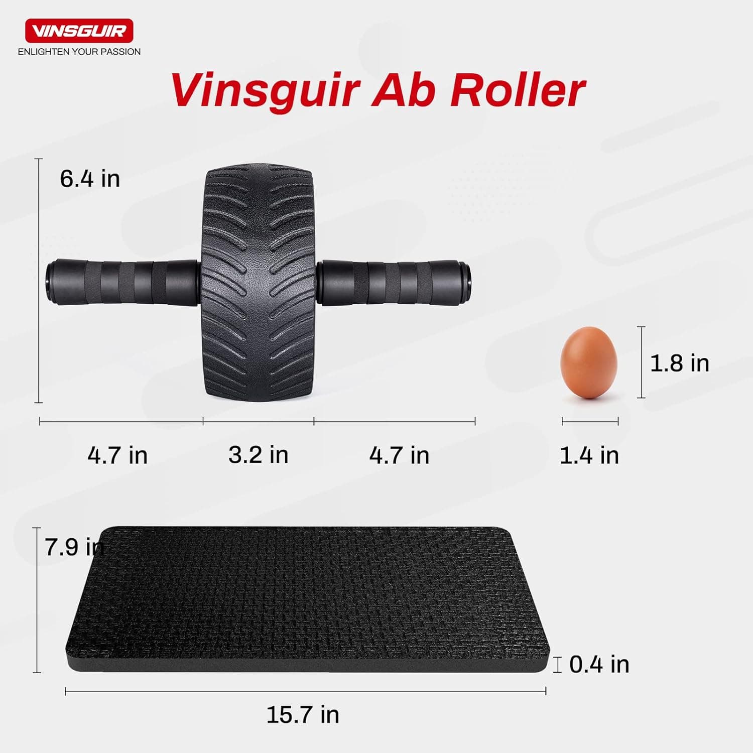 Vinsguir Ultra-Wide Ab Roller Wheel thumbnail 4