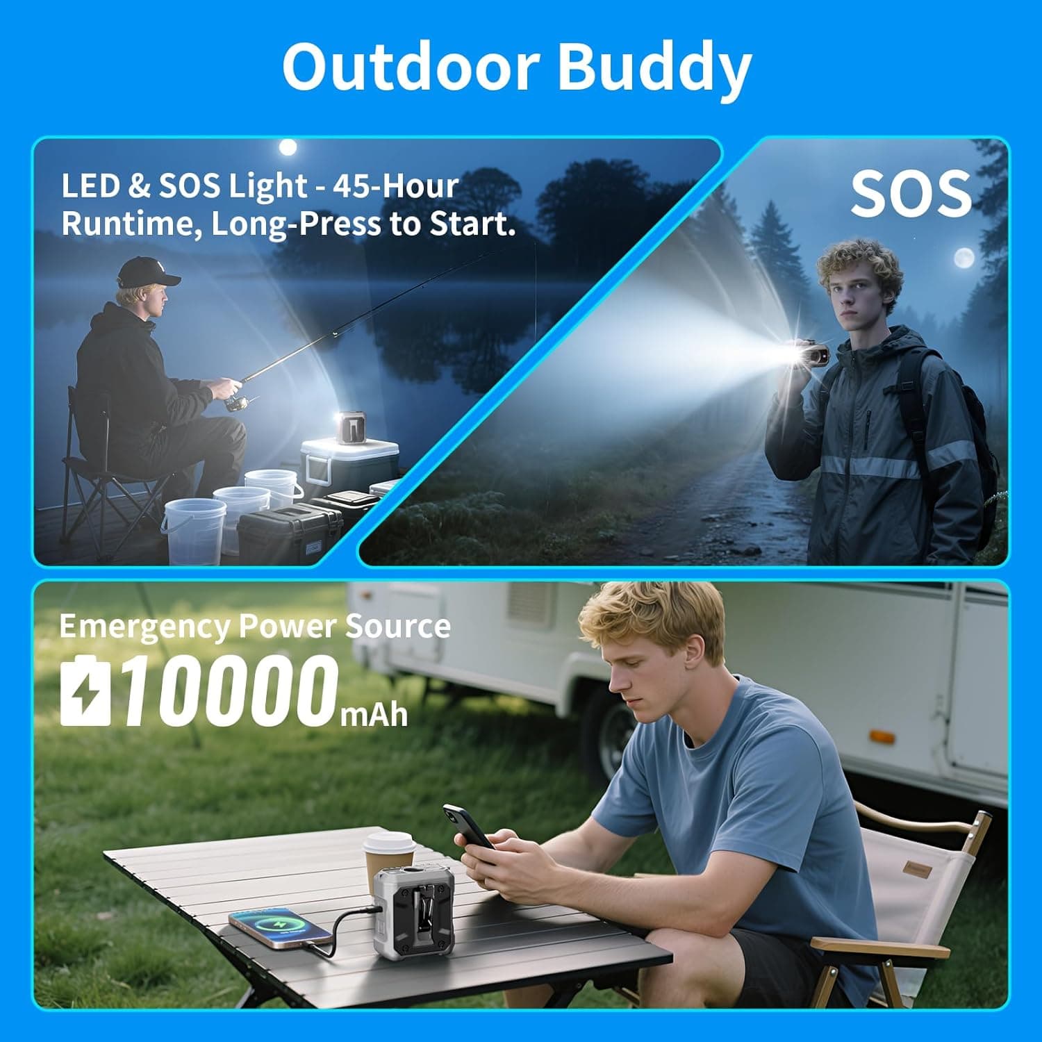 ZHZW 2026 Upgrade 10000mAh Waist Clip Fan thumbnail 4