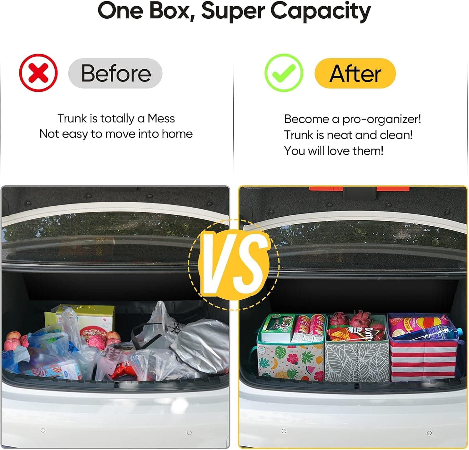 BALEINE 3-Pack Reusable Grocery Bags with Reinforced Bottom & Handles thumbnail 5