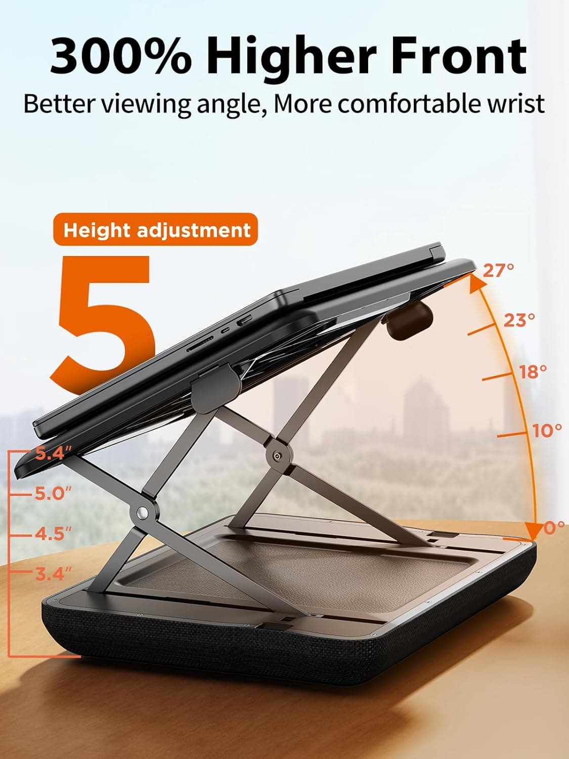 SAIJI Height and Tilt Adjustable Lap Desk thumbnail 3