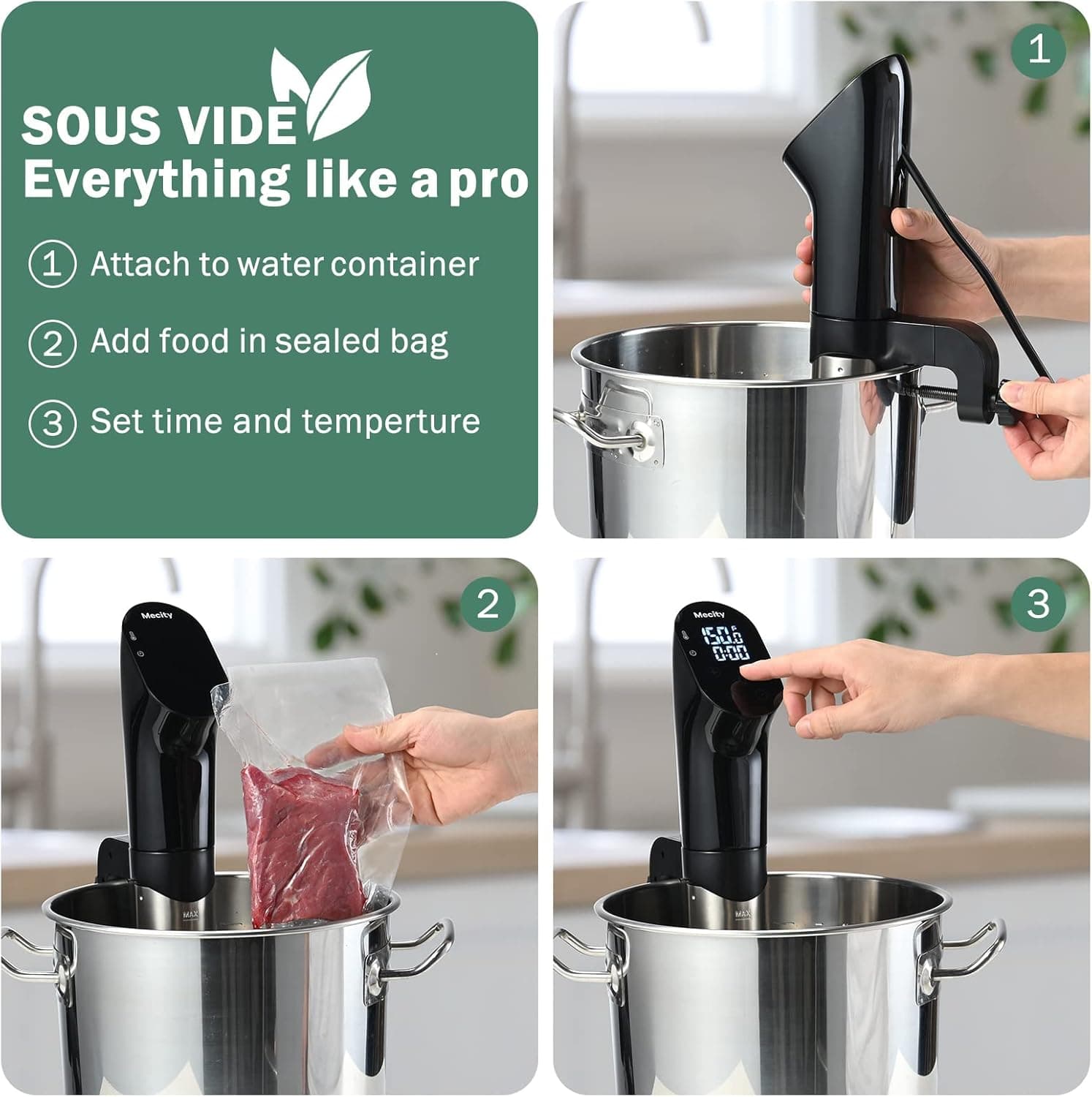 Mecity Sous Vide Precision Cooker 1100W thumbnail 3