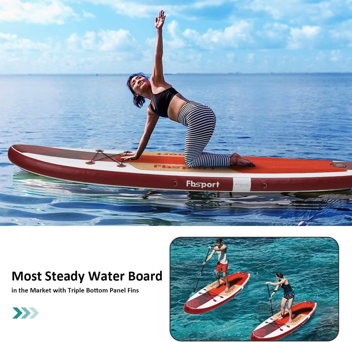 FBSPORT 11' Premium Inflatable Stand Up Paddle Board thumbnail 5