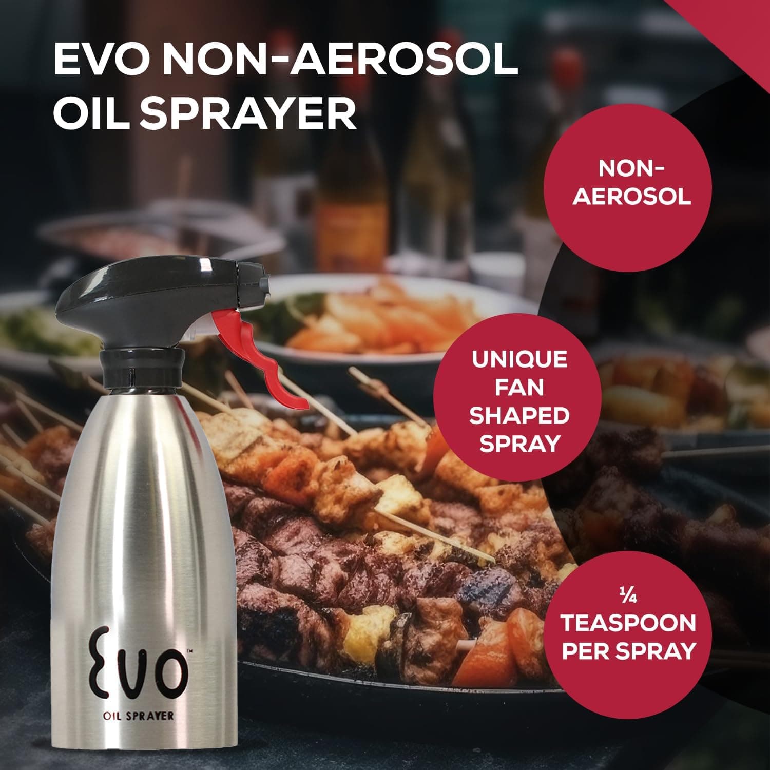 Evo Oil Sprayer 18/8 Stainless Steel thumbnail 3