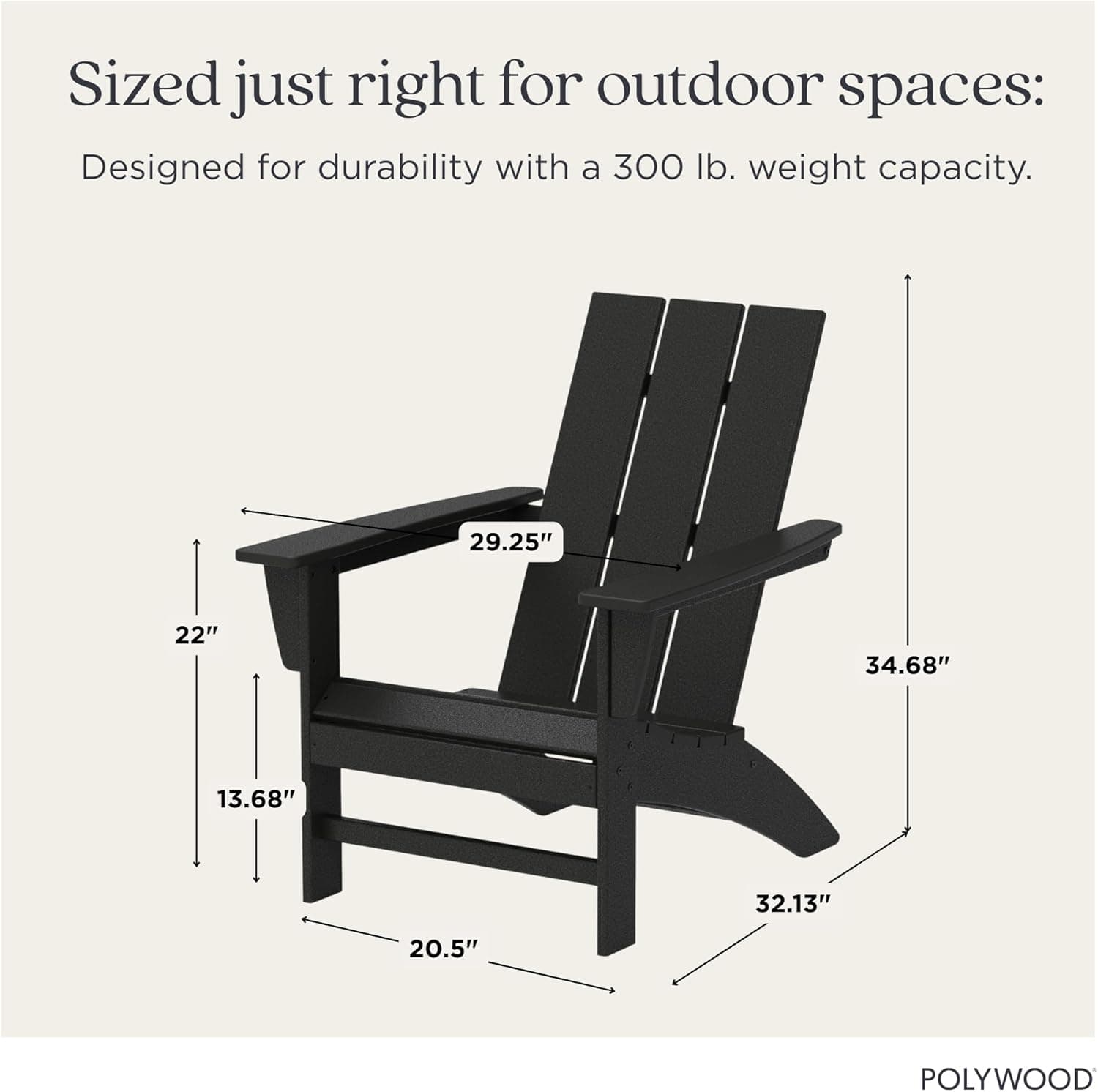 POLYWOOD AD420 Modern Adirondack Chair thumbnail 3