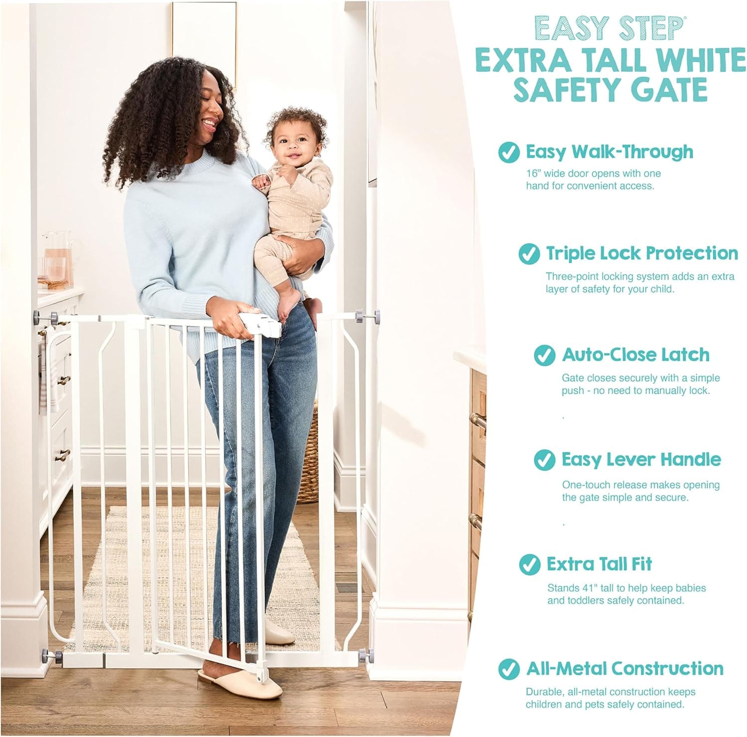 Dreambaby Chelsea Extra Tall Auto Close Gate thumbnail 4