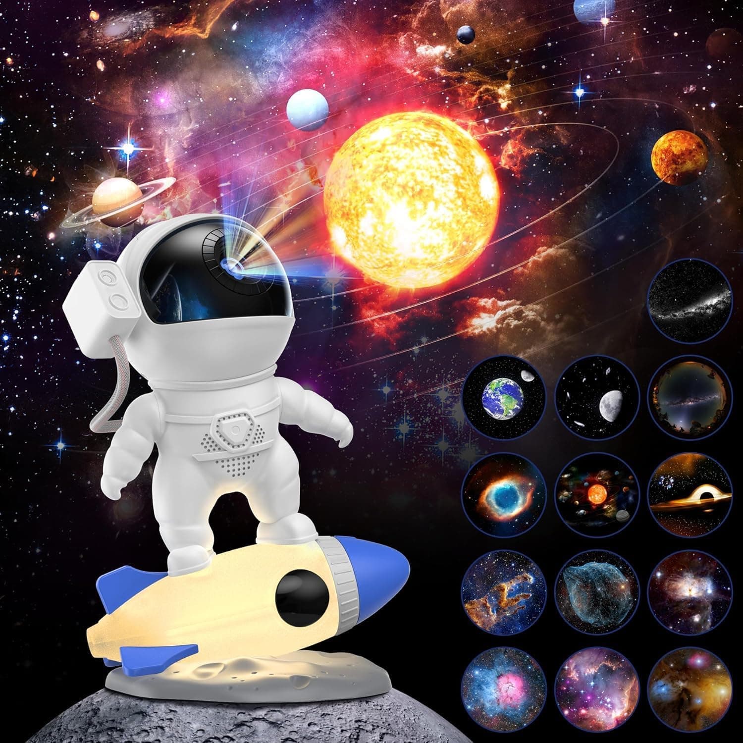 FlyLily 12-in-1 HD Astronaut Galaxy Projector - image 1