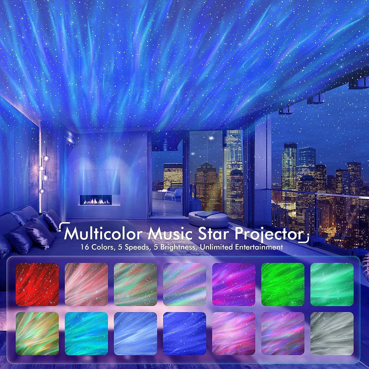 Rossetta Star Projector Galaxy Light thumbnail 2