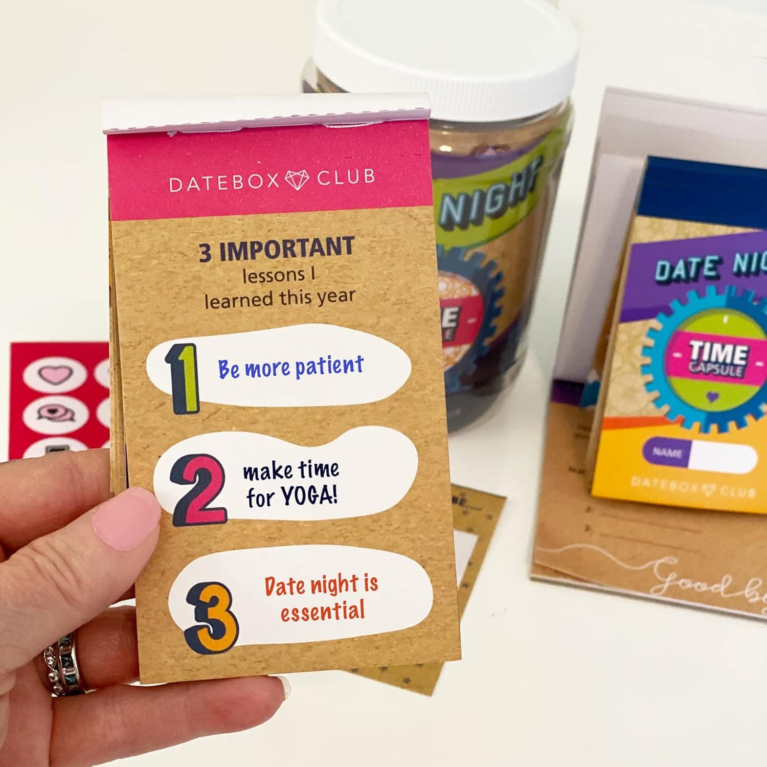 DateBox Club Time Capsule Box - Couples Date Night with Capsule Jar & Prompt Book thumbnail 4