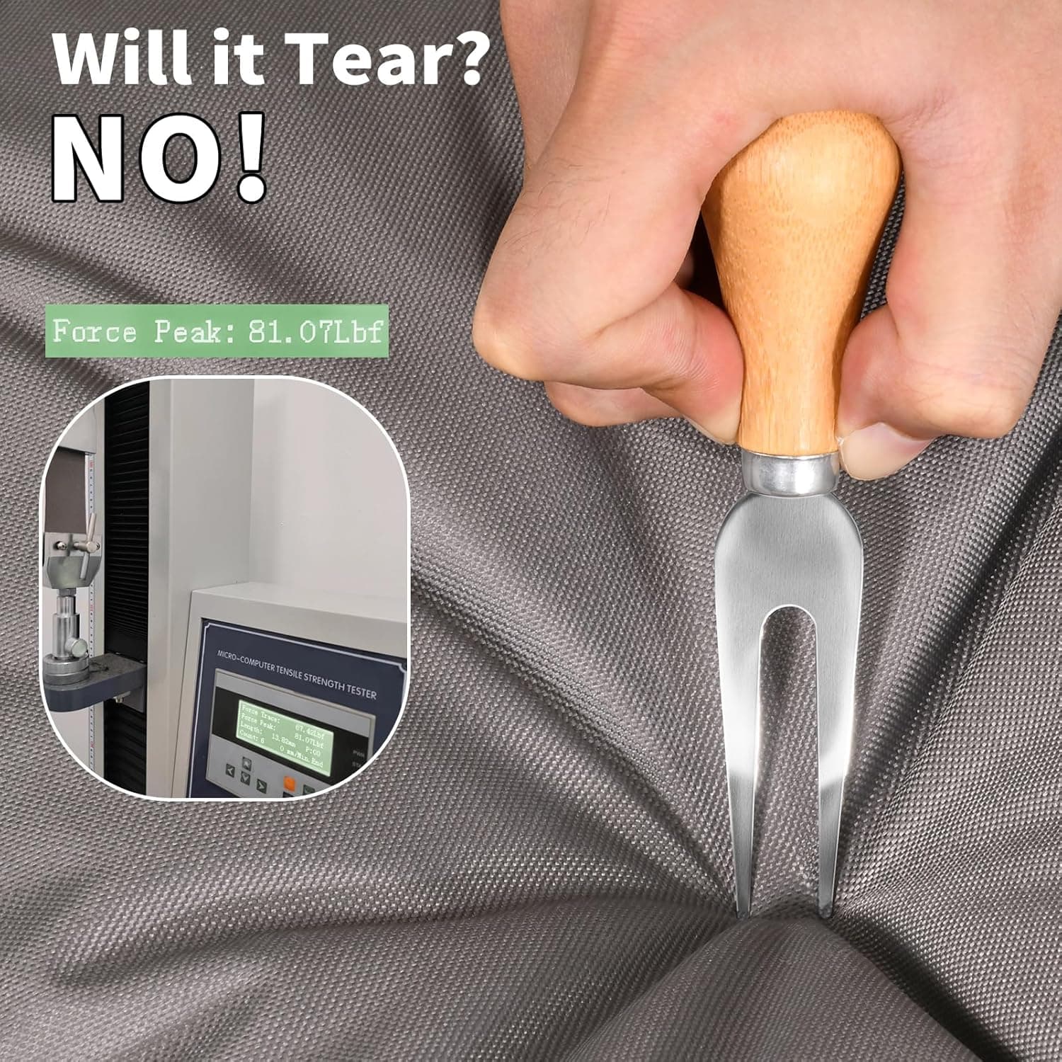 KylinLucky Patio Sofa Cover, 3-Seater Heavy Duty 600D Waterproof thumbnail 3