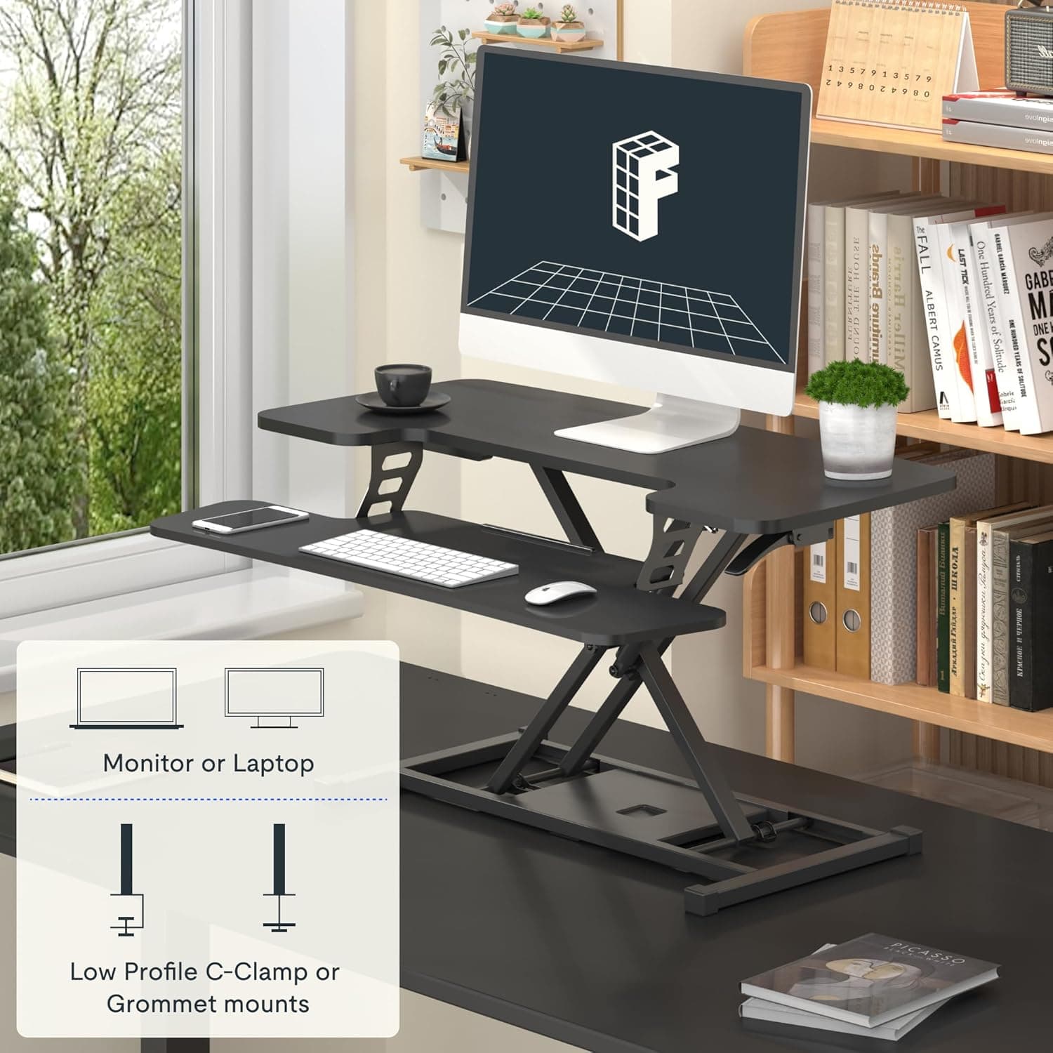 FlexiSpot 36-Inch Standing Desk Converter thumbnail 5