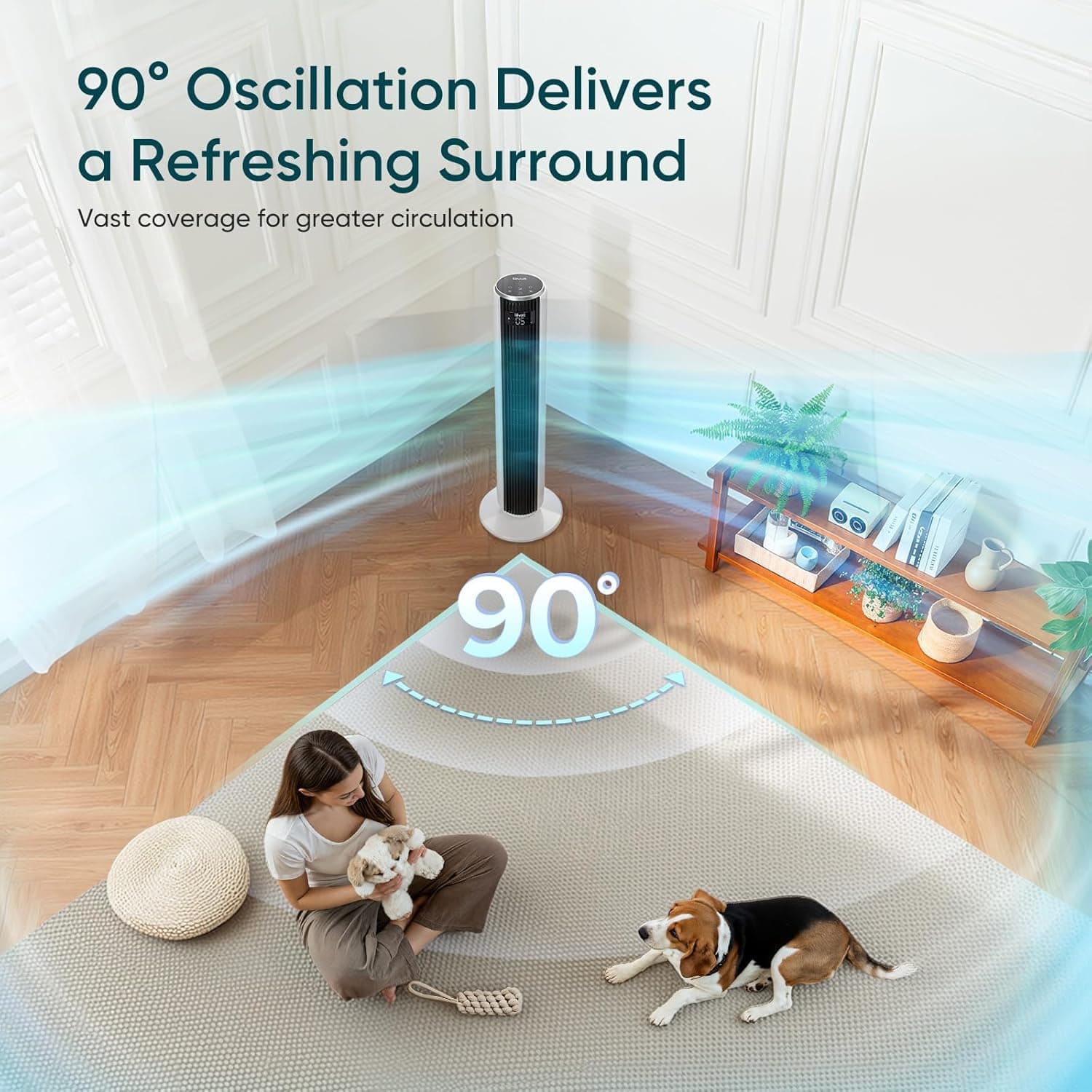 Levoit Classic 36-Inch Tower Fan thumbnail 2