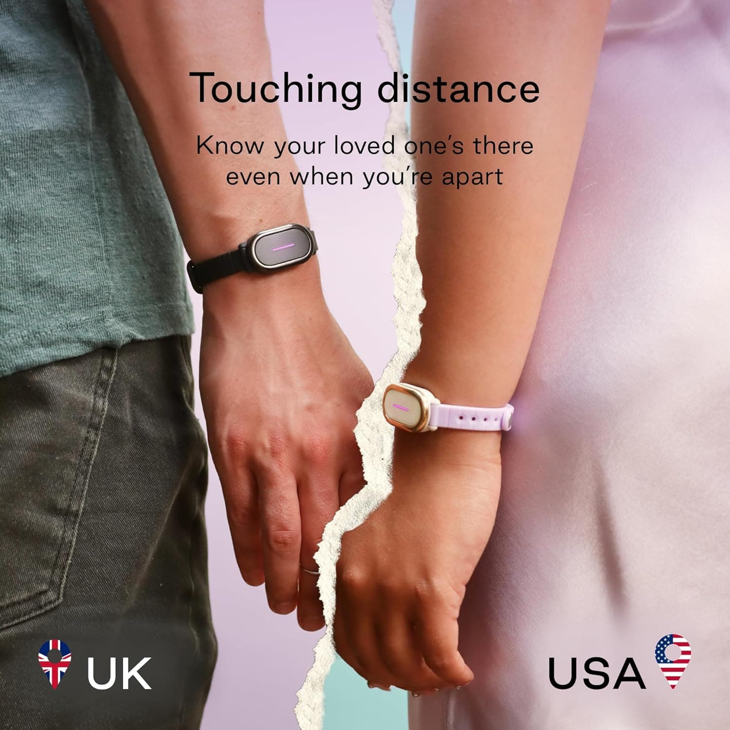 Bond Touch 4 - Long Distance Relationship Bracelets (Set of 2) thumbnail 5