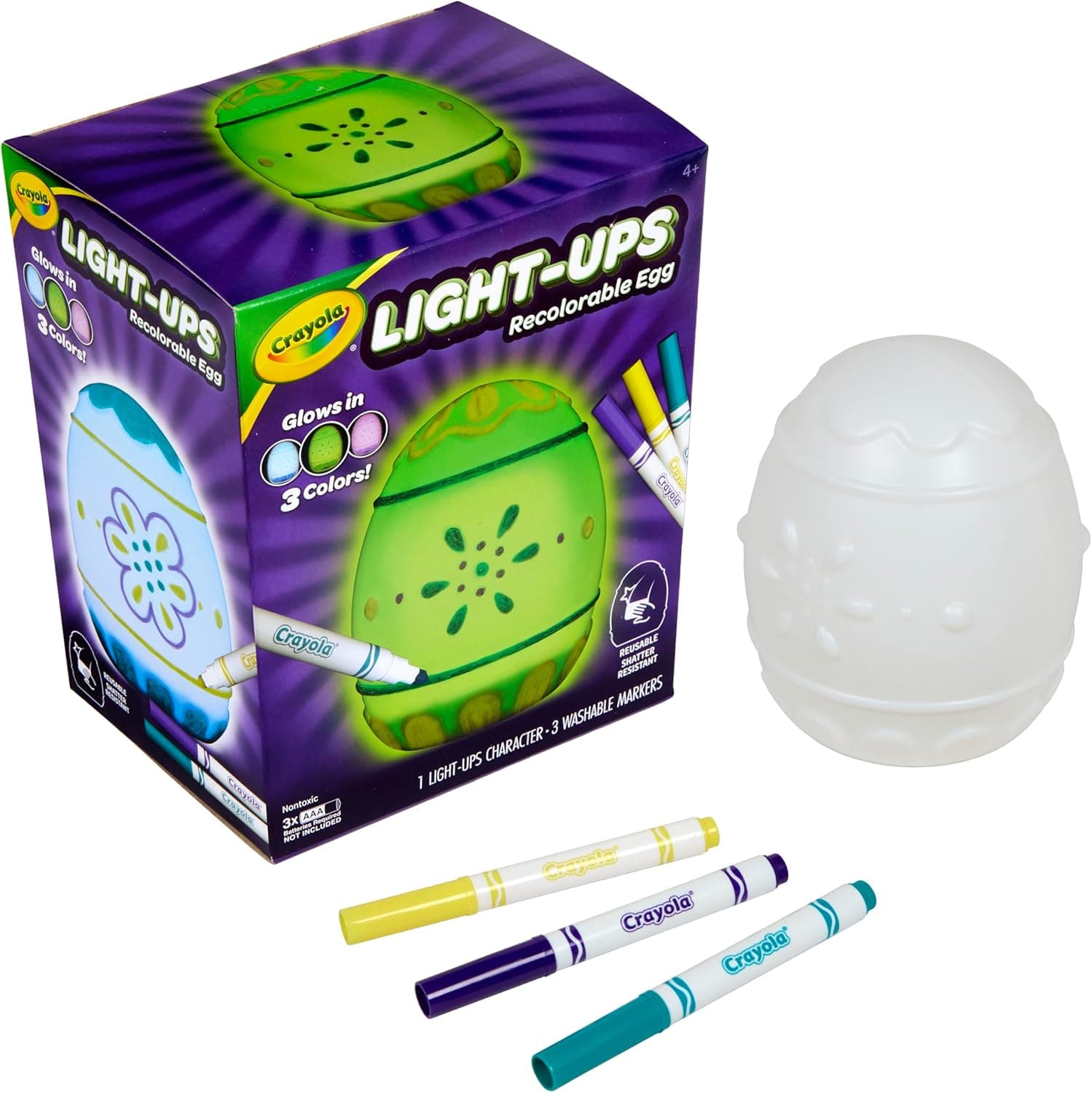 Crayola Light-Ups Recolorable Easter Egg - image 1