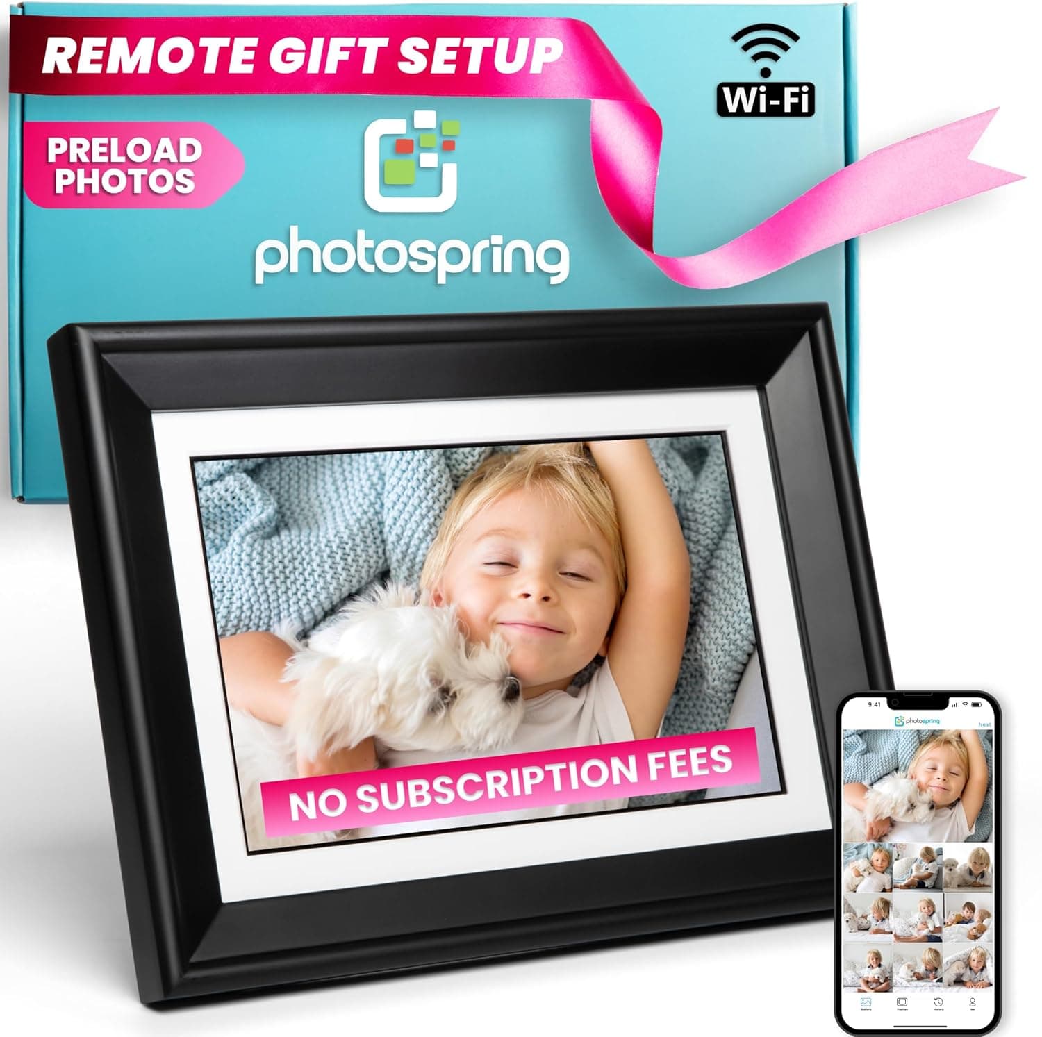 PhotoSpring 10-Inch WiFi Digital Picture Frame - image 1