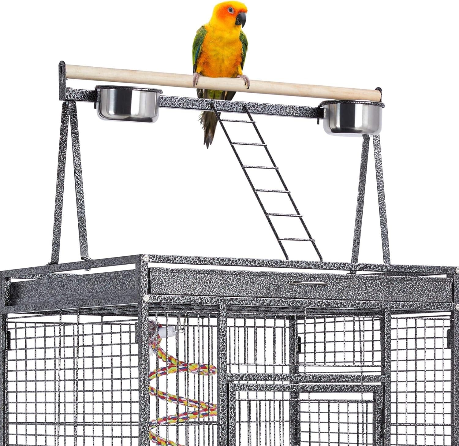 Yaheetech 68-Inch Rolling Play Top Large Parrot Cage thumbnail 5