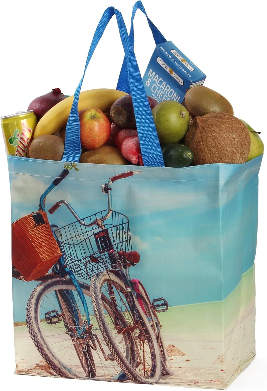 Earthwise Reusable Grocery Bags Large Foldable Water-Resistant Totes 5-Pack thumbnail 3