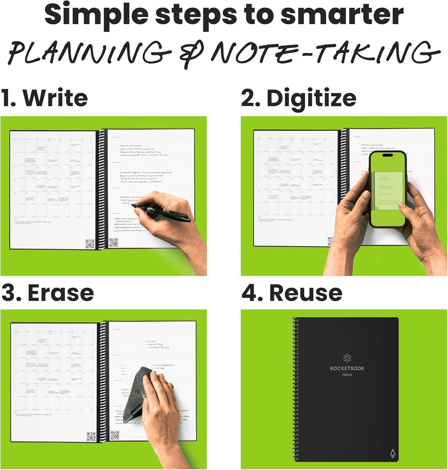 Rocketbook Fusion Reusable Smart Planner (Executive) thumbnail 2