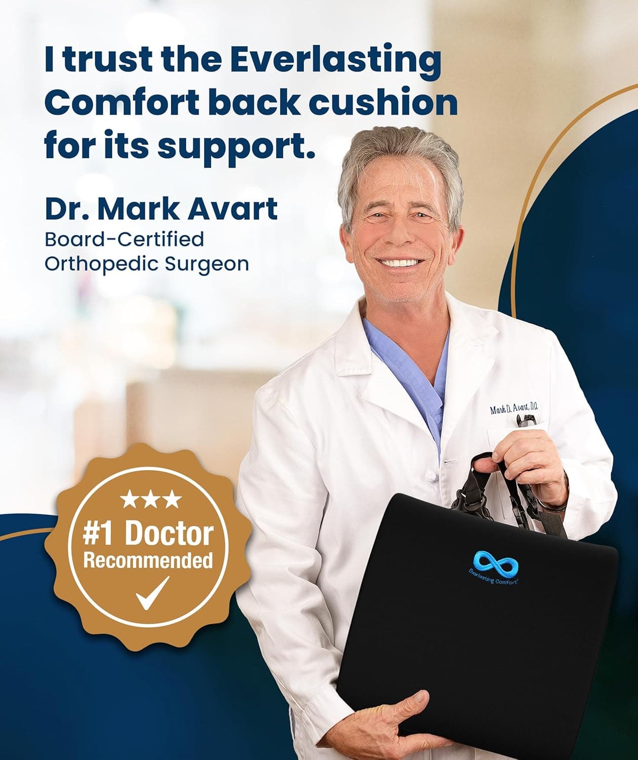 Everlasting Comfort Lumbar Support Pillow thumbnail 5