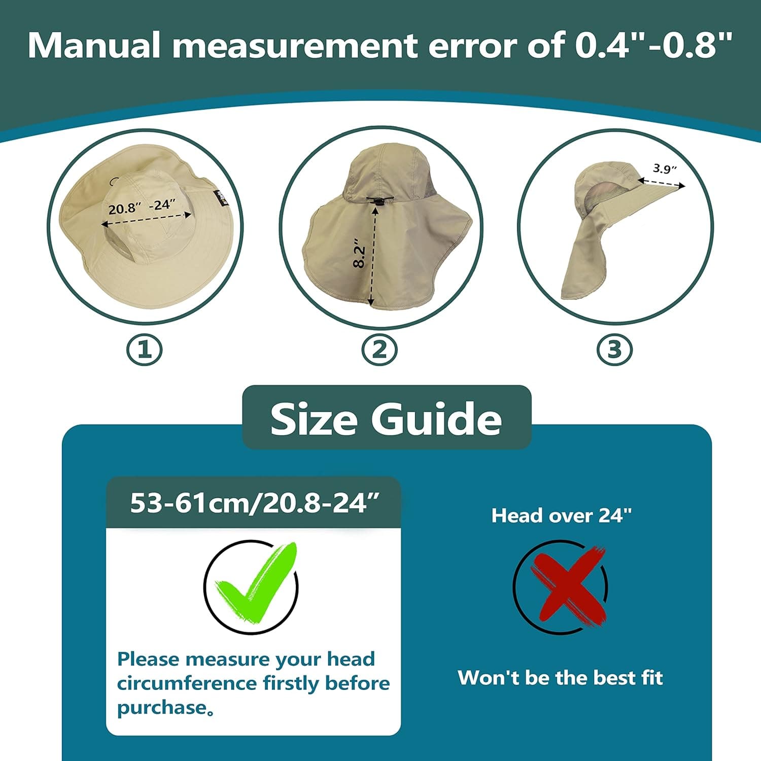 Solaris Sun Hat with Neck Flap thumbnail 5