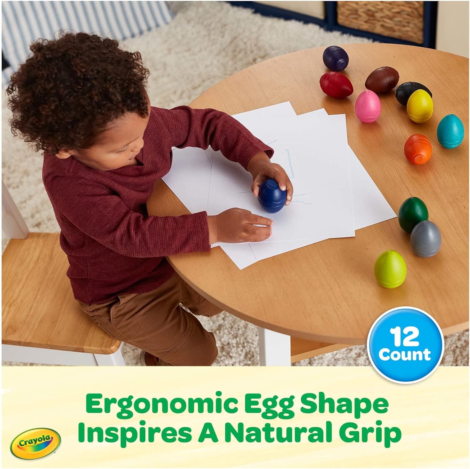 Crayola Large Egg Crayons 12 Count thumbnail 5