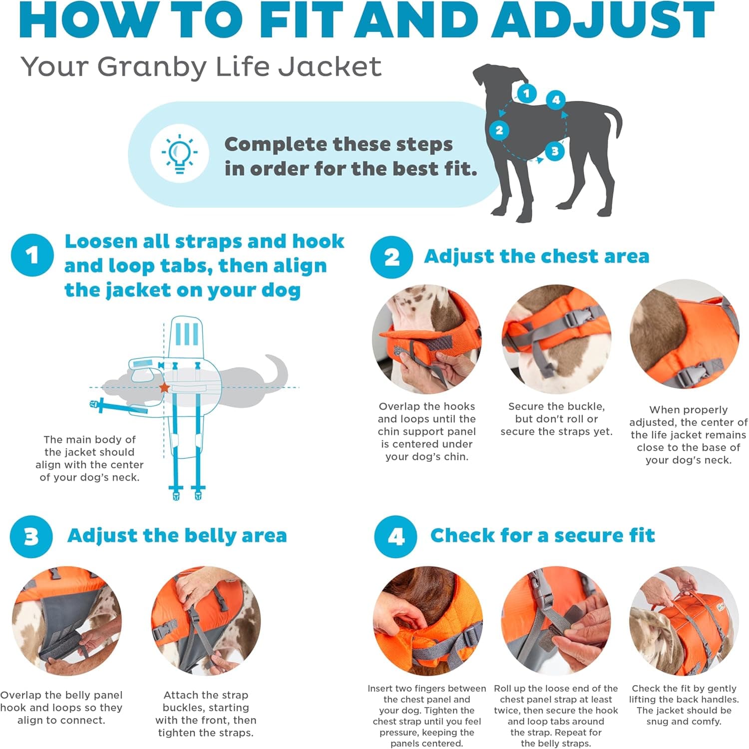 Outward Hound Granby Splash Dog Life Jacket thumbnail 3