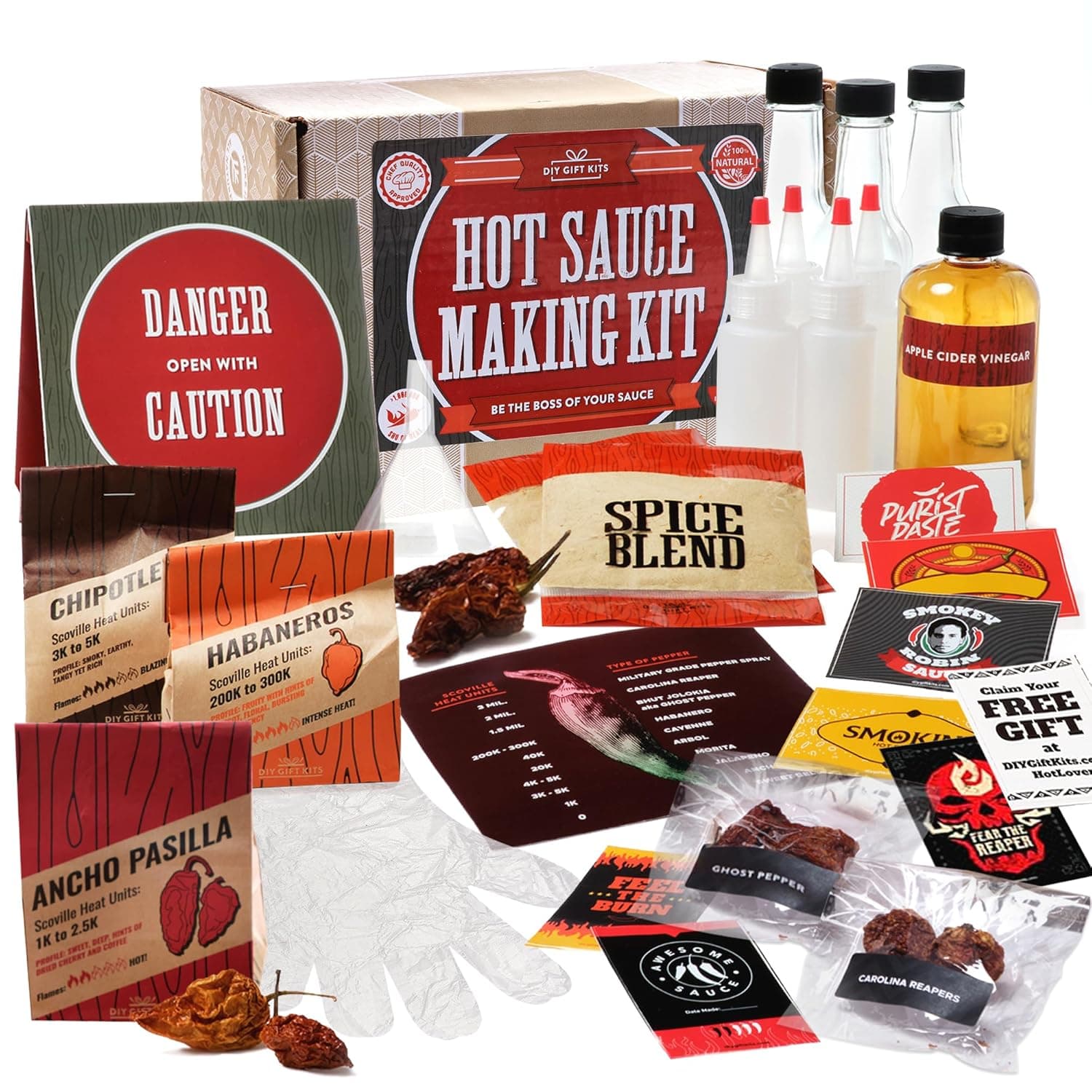 DIY Gift Kits Carolina Reaper Hot Sauce Making Kit - image 1