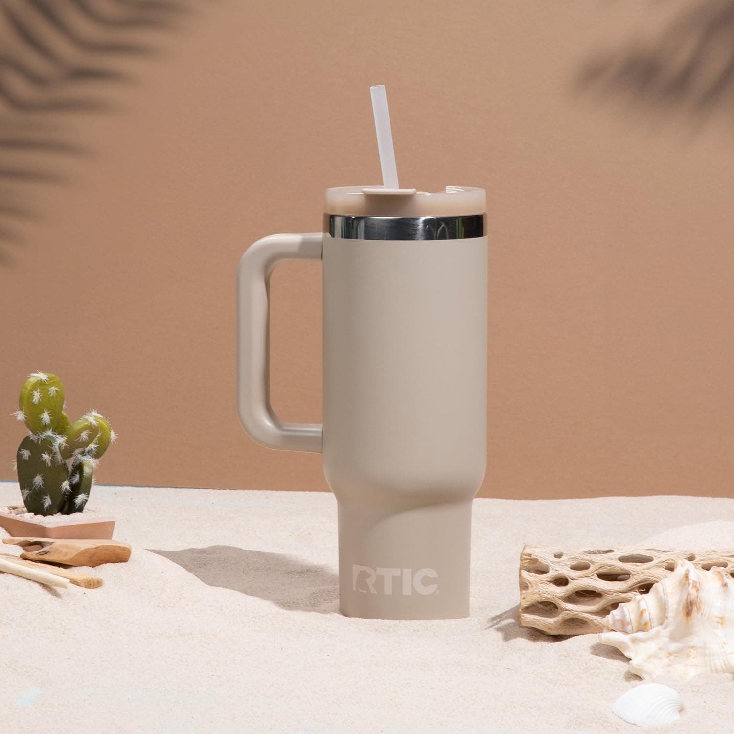 RTIC 40 oz Road Trip Tumbler with Handle and Straw thumbnail 5