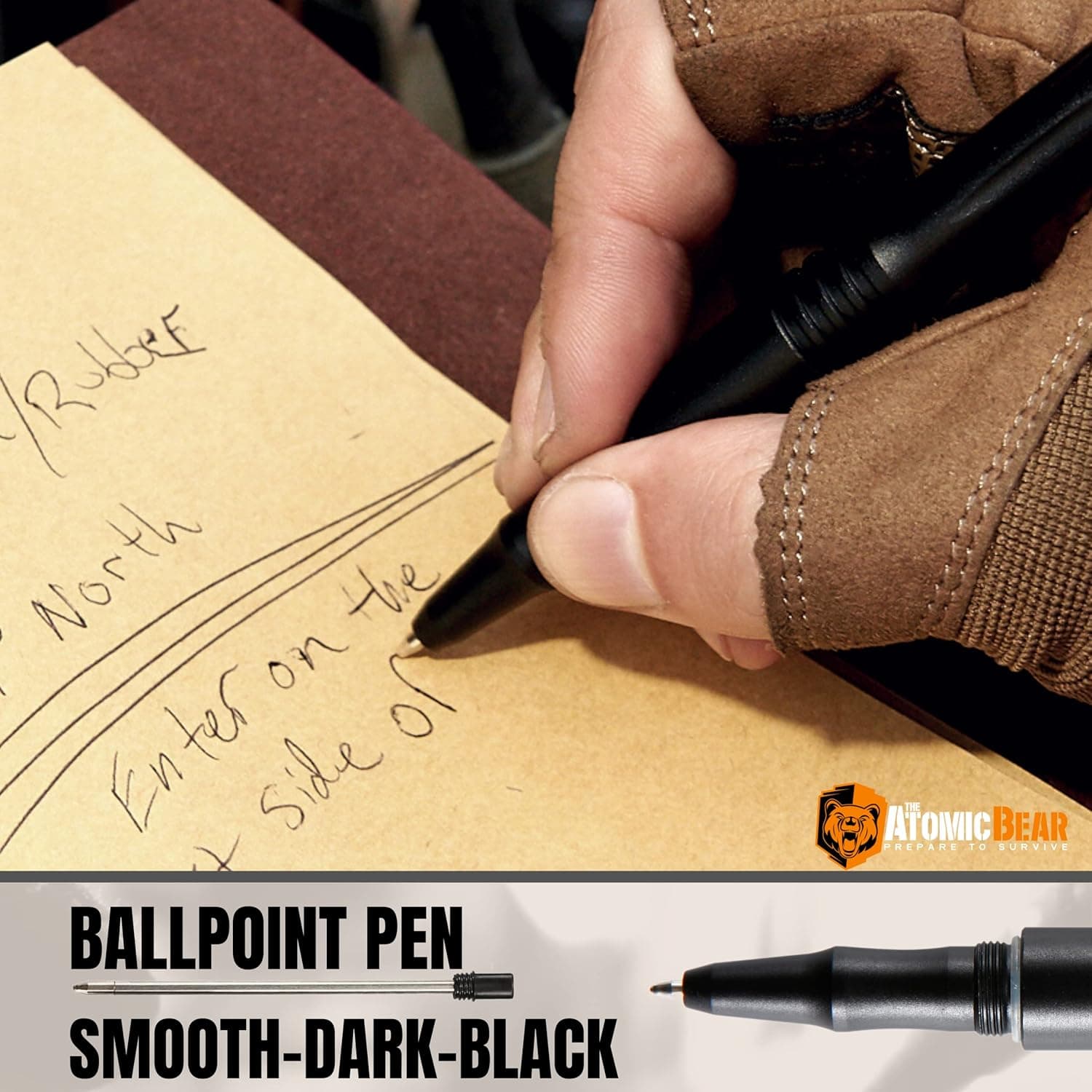 The Atomic Bear MTP-6 Tactical Pen with Flashlight thumbnail 5